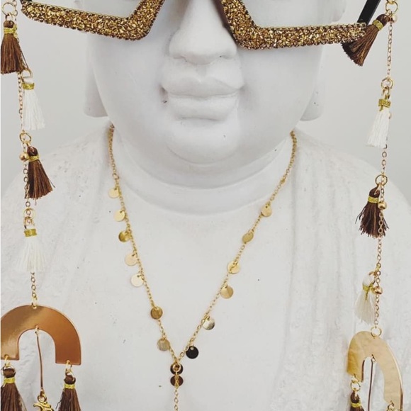 EARTHY OM evil eye FUNGLASSES!! #festival #coachella #party #fun #zen - Picture 4 of 5